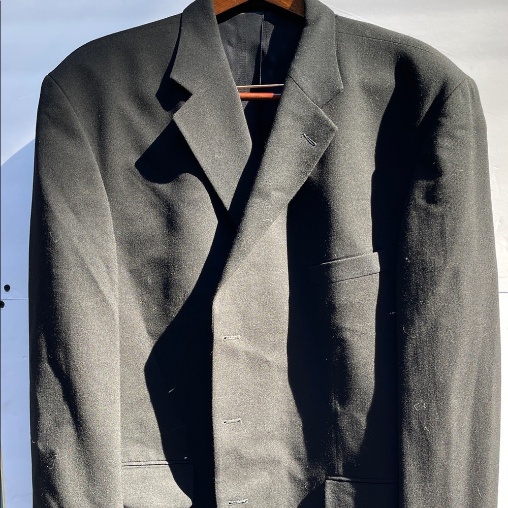 Oscar de la Renta Charcoal Men’s Blazer 3 Button